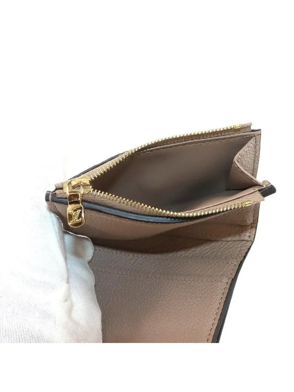 Louis Vuitton Monogram Empreinte Portefeuille Zoe Trifold Wallet Leather
